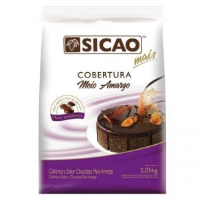CHOCOLATE MEIO AMARGO SICAO FACIL DERRETIMENTO 2,05KG SICAO - KIN FESTAS