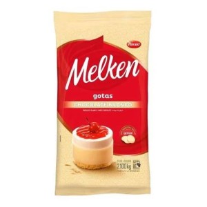 COBERTURA GOTAS BRANCO MELKEN 2,1KG - HARALD - KIN FESTAS
