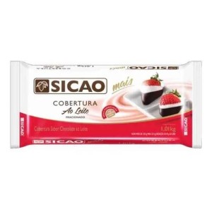 COBERTURA SABOR CHOC. AO LEITE MAIS SICAO BLOCOS 1,01K - KIN FESTAS