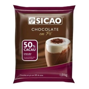 CACAU EM PO 50% CACAU 1,01KG SICAO - KIN FESTAS