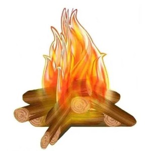FOGUEIRA PARA MESA FESTA JUNINA COM 4 FESTANÇA