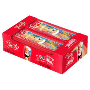 BALA CANUDINHO MORANGO COLORIDO CÍTRICO 15G DOCILE