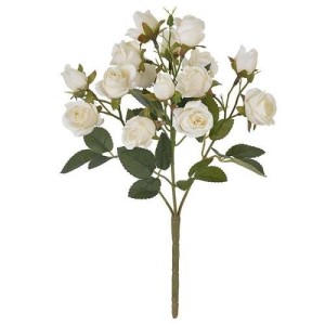 BOTAO ROSA MINI X15 CREME OUTONO 23CM D&A