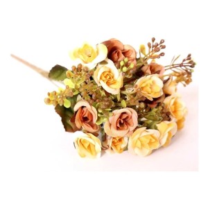 BOTAO ROSA X21 CREME OUTONO PESSEGO 39CM D&A