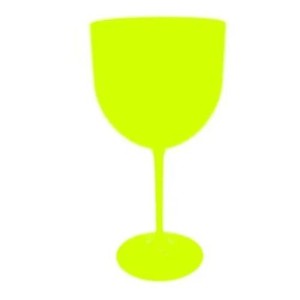 TAÇA GIN DEGRADE AMARELO NEON/ BRANCO/PINK - KIN FESTAS