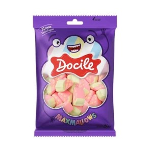 MARSHMALLOW MORANGO 250G - DOCILE - KIN FESTAS
