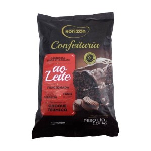 LASCAS - COBERTURA SABOR CHOCOLATE AO LEITE 1,0KG HORIZON