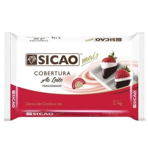 COBERTURA SABOR CHOCOLATE AO LEITE MAIS BLOCOS 2,1KG - KIN FESTAS