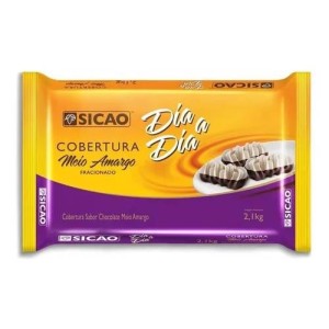 COBERTURA SABOR CHOCOLATE AO LEITE COM BLOCOS 2,1KG - KIN FESTAS