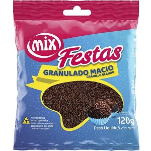 CONFEITO GRANULADO MACIO ESCURO 120G MIX
