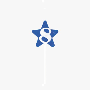 VELA ESTRELA AZUL Nº8 ALCHESTER