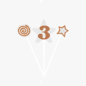 VELA ESTRELA SUPER OURO Nº3 C/3 ALCHESTER