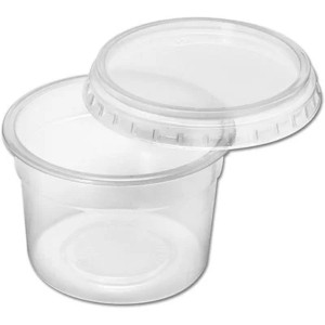 POTE REDONDO COM TAMPA 200ML COM 24 REF.8262 PRAFESTA