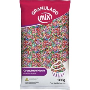 CONFEITO GRANULADO MACIO MISTO 500G MIX