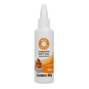 CORANTE SOFT GEL LARANJA 60G MAGO