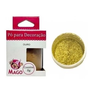 PO PARA DECORACAO OURO 8G REF.7130 MAGO
