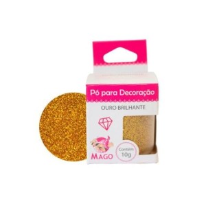 PO PARA DECORAÇÃO OURO BRILHANTE 10G REF.7401 MAGO