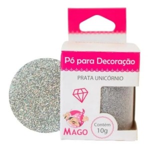 PÓ PARA DECORAÇÃO PRATA UNICÓRNIO 10G REF.7402 MAGO