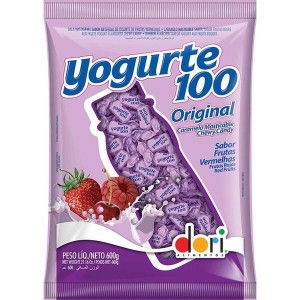 BALAS YOGURTE 100 FRUTAS VERMELHAS 600G REF.9010203 DORI