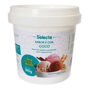 SELECTA CASEIRO - BASE PARA GELADOS SABOR COCO - 100G