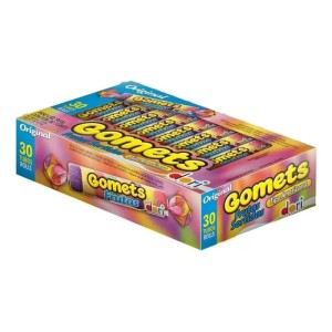 GOMETS GOMA TUBO FRUTAS SORTIDAS C/30X32G 960G DORI