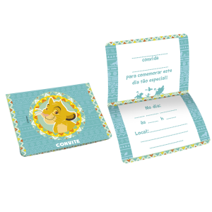 CONVITE PEQUENO REI LEAO REGINA