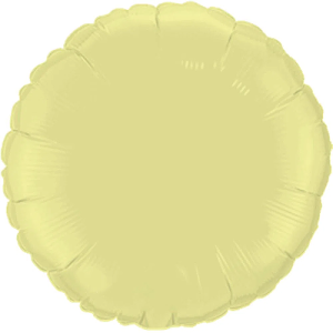 Balão Metalizado Redondo Amarelo Baby 20” – Kin Festas