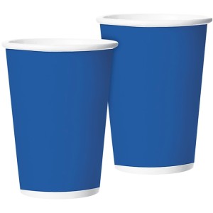 COPO PAPEL 180ML FESTA COLORS AZUL ROYAL  COM 8 REGINA
