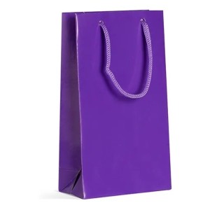 SACOLA K. BRANCO CHAP ROXO 13,5X08X16CM