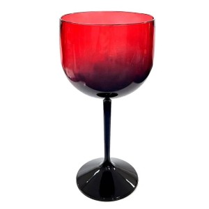 TAÇA GIN ACQUA PRETO/VERMELHO - KIN FESTAS