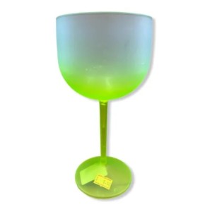 TAÇA GIN DEGRADÊ AMARELO FLUORESCENTE  MAR PLAST