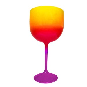 TAÇA GIN FLUORESCENTE ROXO/PINK/AMARELO MAR PLAST