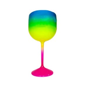 TAÇA GIN FLUORESCENTE PINK/VERDE/AZUL MAR PLAST