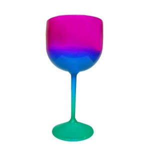 TAÇA GIN FLUORESCENTE TIFFANY/AZUL/ROXO MAR PLAST