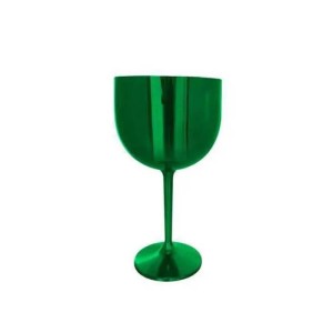 TAÇA GIN METALIZADA VERDE MAR PLAST