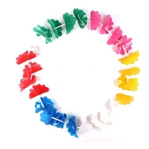 Colar Havaiano Colorido com 24 Unidades