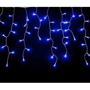 CASCATA 120 LED 2.8M FIXA M/F 220V AZUL PZ 2A