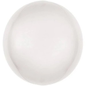BALÃO BOLHA METAL BRANCO 18'CROMUS
