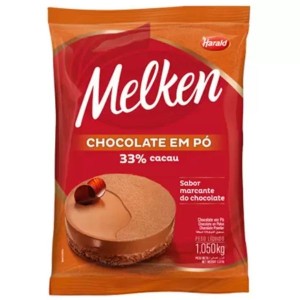 CHOCOLATE EM PO 33% 1,05 KG  MELKEN HARALD