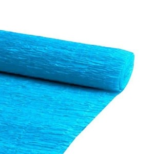 CREPOM MAIS PAPEL TINGIDO AZUL CLARO ENCRESPADO 2,00X0,48M C/10 NOVAPRINT