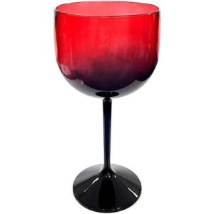 TAÇA GIN ACQUA VERMELHO/PRETO - KIN FESTAS