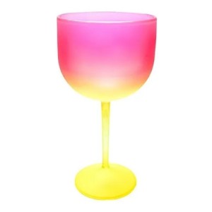 TAÇA GIN FLUORESCENTE AMARELO/PINK KIN FESTAS