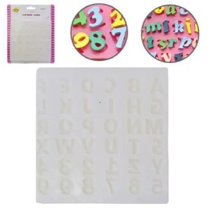 MOLDE CULINARIO ABECEDARIO E NUMEROS