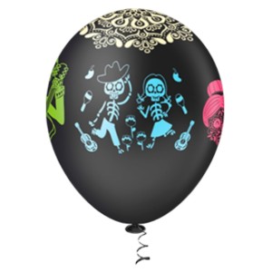 BALAO 10 C/25 DECORACAO CAVEIRA MEXIC PIC PIC