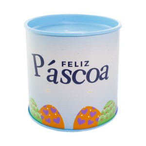 TUBO LATA PARA PÁSCOA 10X10 CM CORES
