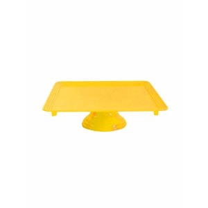 BOLEIRA QUADRADA 30CM  AMARELO ROFIDA