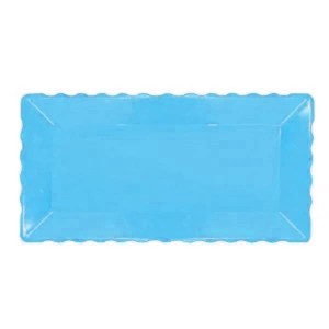 BANDEJA RETANGULAR 30X15 AZUL BEBE