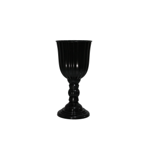 VASO DUBAI GRANDE 18,5X40CM PARA FESTAS E DECORAÇÕES - PRETA