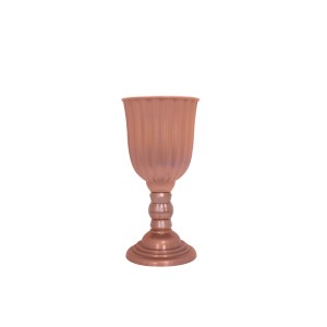 VASO DUBAI GRANDE 18,5X40CM PARA FESTAS E DECORAÇÕES- ROSE GOLD