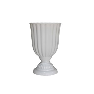 VASO DUBAI PEQUENO 13X21CM PARA FESTAS E DECORAÇÕES- BRANCA